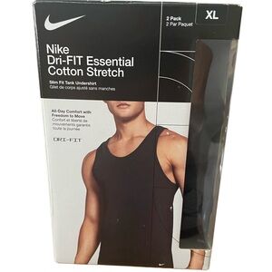 Nike Dri-FIT Essential Cotton Stretch Slim Fit Tank 2 pack